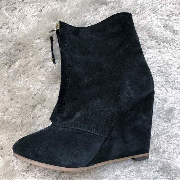 Zara Shoes - Zara Suede Wedge Bootie